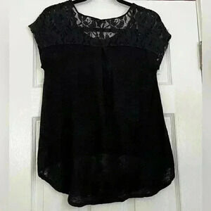 Cupio Black Laced Top